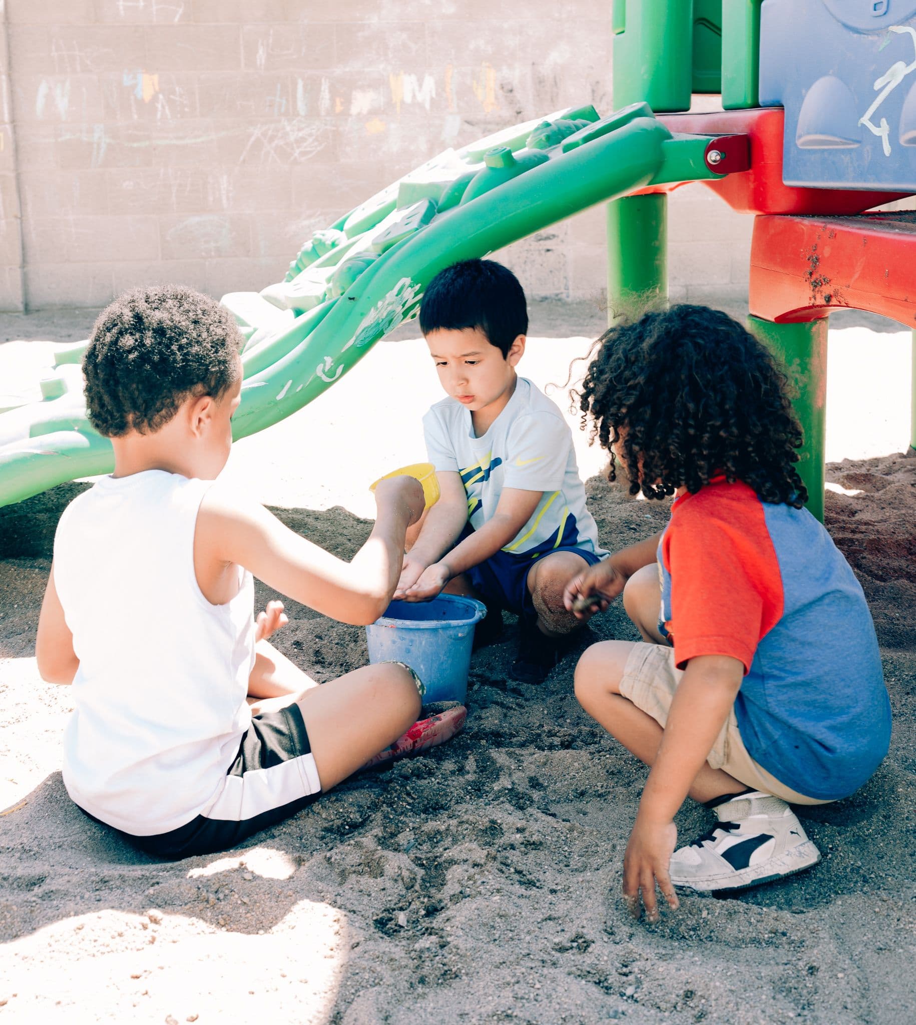 Children playing outdoors in Albuquerque